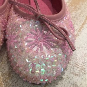 Mystique Pink Iridescent Ballet Flats SZ.8